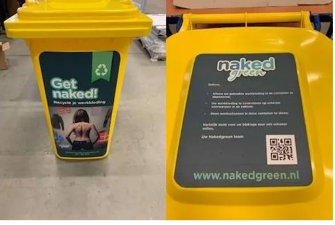 recycle clothes yellow